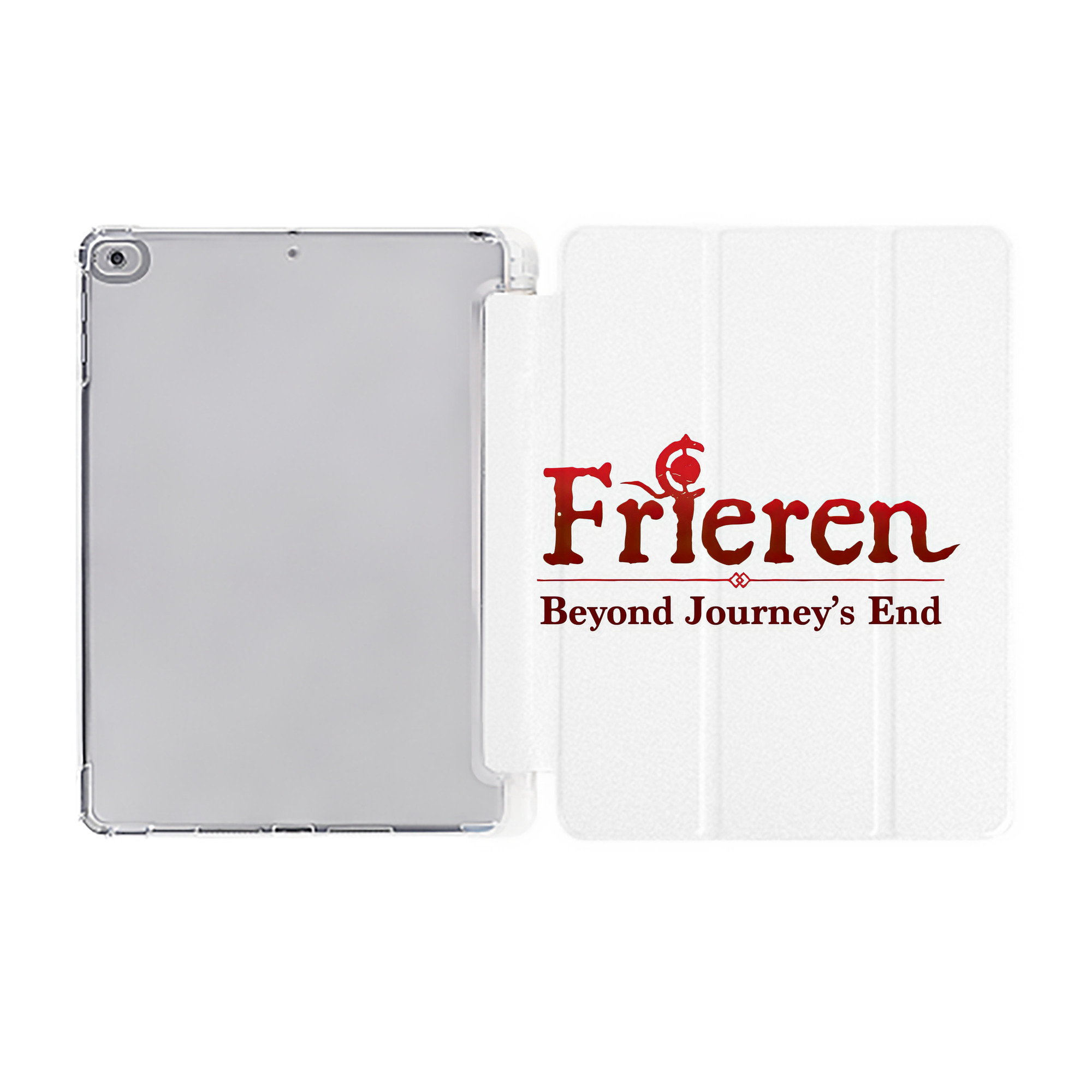 （画像用） 葬送のフリーレン Frieren IPad ケース ペン収納付き 三つ折りスタンド PUレザー×シリコン 対応機種9.5/10.5/10.9インチ